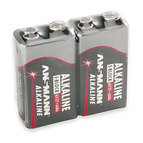 Ansmann 9V-Block red-line / Alkalická baterie / 9V / 2 ks