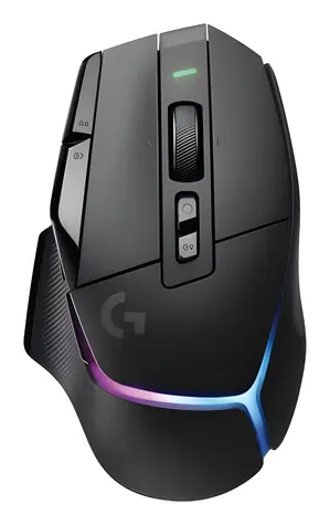 Logitech G502 X PLUS Premium černá / Bezdrátová herní myš / optický senzor / 25600 DPI / 13 tlačítek / USB