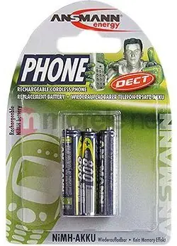 Ansmann maxE AAA 800 mAh (3 ks) / Akumulátor / NiMH / pro DECT telefony