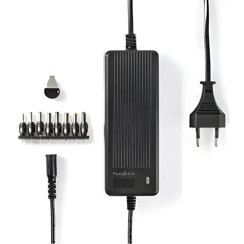 Nedis Univerzální napájecí adaptér černá / Napájecí adaptér / 60 W / 6–16 V DC / 8 konektorů / 1,10 m