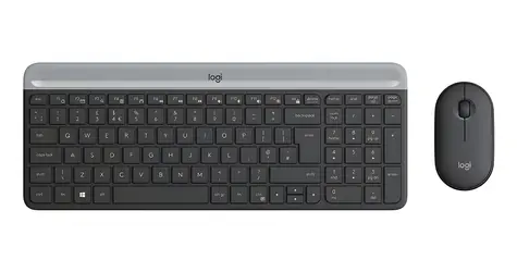 Logitech MK470 Slim grafitová / Set klávesnice s myší / Bezdrátový / ES layout