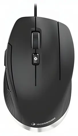 3Dconnexion CadMouse Compact černá / Myš pro CAD aplikace / 7200 DPI / drátová / USB