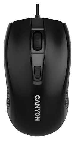 CANYON M-4 černá / Myš optická / USB / 1600 dpi / 4 tlačítka / symetrická