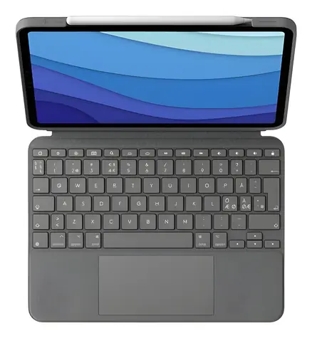 Logitech Combo Touch Oxford Grey / Klávesnicové pouzdro / iPad Pro 11
