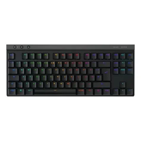 Logitech G515 TKL černá / Bezdrátová herní klávesnice / DE layout / Bluetooth + USB LIGHTSPEED přijímač / RGB