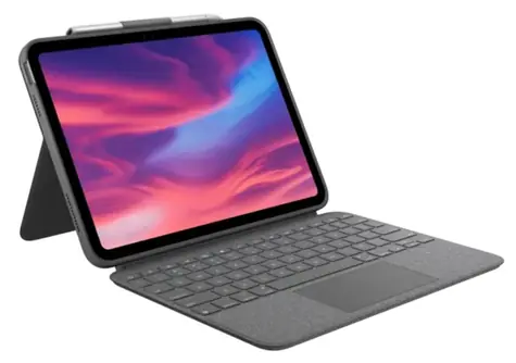 Logitech Combo Touch šedá / Pouzdro s klávesnicí / Apple iPad (10. gen.) / CH