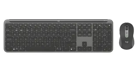 Logitech Signature Slim Combo MK950 grafitová / Bezdrátová sada klávesnice a myši / CH layout