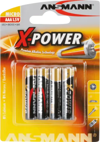 Ansmann X-Power / Baterie / AAA / alkalická / 1,5 V / 4 ks