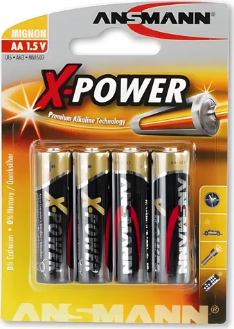 Ansmann X-Power / Nenabíjecí baterie AA / 4 ks / Blistr