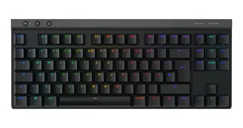 Logitech G515 TKL DE černá / bezdrátová herní klávesnice / Bluetooth + USB LIGHTSPEED přijímač / RGB