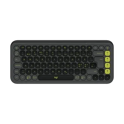 Logitech POP ICON Keys grafitová / Bezdrátová klávesnice / Nordic