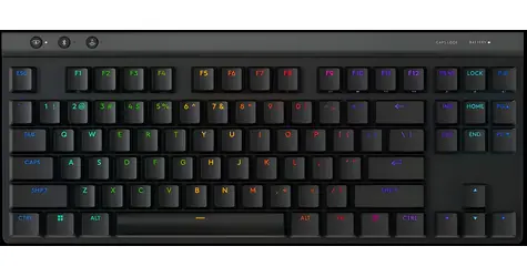 Logitech G515 TKL černá / Bezdrátová herní klávesnice / CH layout / Bluetooth + USB LIGHTSPEED přijímač / RGB