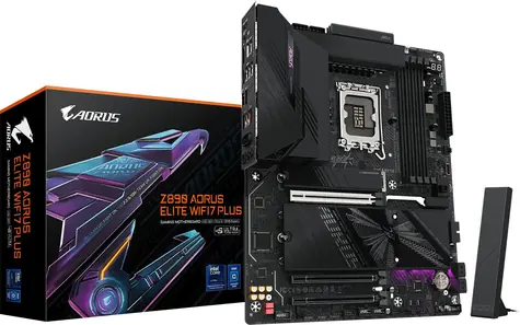 Gigabyte Z890 AORUS ELITE WIFI7 PLUS / Základní deska / Z890 / LGA 1851 / 4x DDR5 / PCIex16 / 2.5GLAN / ATX
