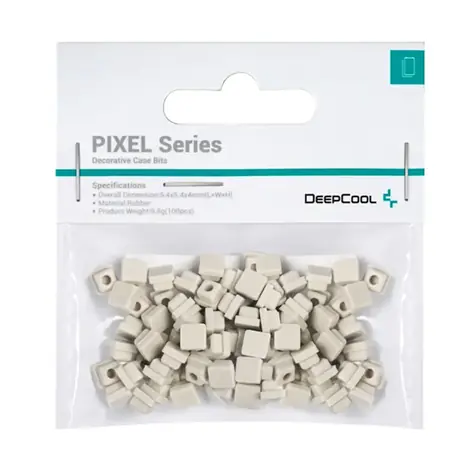 Deepcool Pixel šedá / Dekorativní pryžové bity / 100 ks