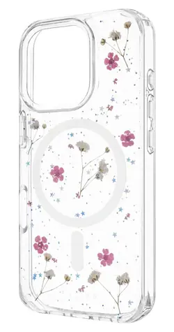 FIXED MagBloom Pink Blossom / Zadní kryt / MagSafe / Apple iPhone 15