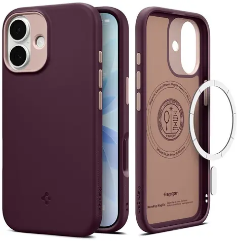 Spigen Nano Pop Mag Burgundy Bean / Zadní kryt / Apple iPhone 17 / MagSafe