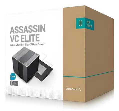 DEEPCOOL ASSASSIN VC ELITE černá / Chladič CPU / TDP 300 W / 2x140 mm / vapor chamber