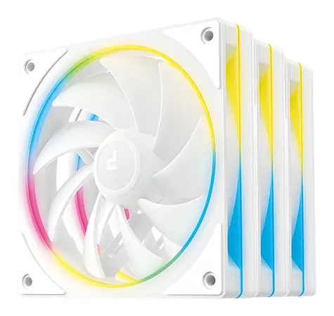 DEEPCOOL FL12 SE bílá / Sada 3 kusy / 120mm / 50.74 CFM / 28.7 dB / ARGB