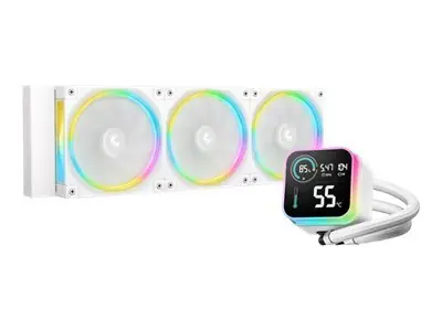 Deepcool LQ360 Ultra ARGB bílá / AIO vodní chladič CPU / 3x 120 mm / 500-2150 RPM / 32 dB / 55 CFM