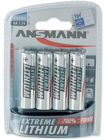 Ansmann Extreme Lithium AA FR6 / Baterie / 1,5 V / 4 ks