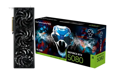 Gainward GeForce RTX 5080 Python III 16GB / Grafická karta / 2617MHz / 16GB GDDR7 / 256-bit / 1x HDMI + 3x DP