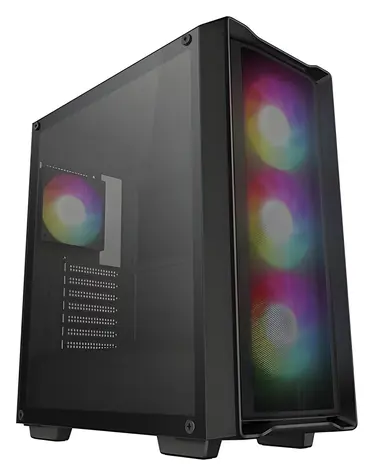 DEEPCOOL CC560 MESH V2 černá / Midi-Tower skříň / ATX / tvrzené sklo / 4× ARGB 120 mm / USB 3.0