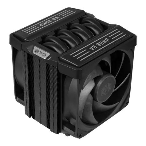 Cooler Master V8 ACE 3DHP černá / Vzduchový chladič CPU / 2x 120mm / DynaLoop Bearing / 37 dB / AMD AM4, AM5