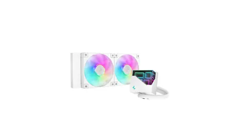 DeepCool LT240 WH bílá / Komplet vodního chlazení / 2x 120mm / ARGB / 2400 RPM / 38.71 dB