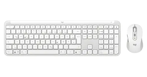 Logitech Signature Slim Combo MK950 off-white / Bezdrátová sada klávesnice a myši / DE rozložení
