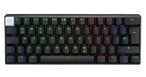 Logitech Pro X 60 Lightspeed GX Brown bílá / Bezdrátová herní klávesnice / DE layout / Bluetooth & 2.4 GHz