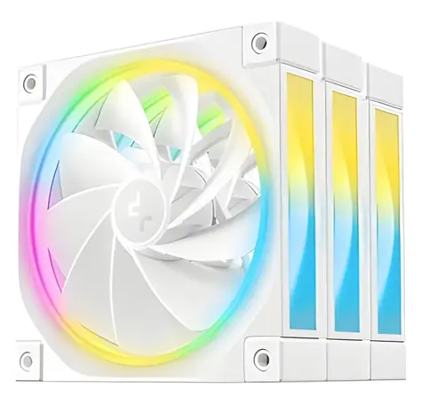 DEEPCOOL FL12R 3ks bílá / Ventilátor / 120 mm / Reverzní / ARGB Gen2 / 500–2150 RPM / 33,9 dB / PWM