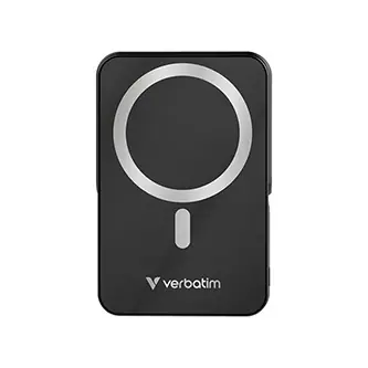 Verbatim Charge 'n' Go černá / Powerbanka / 10 000 mAh / MagSafe / 15W bezdrátové / USB-C PD 20W