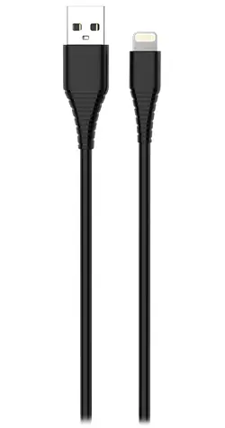 Colorway černá / Datový kabel / USB-A - Lightning / 2,4 A / 1 m