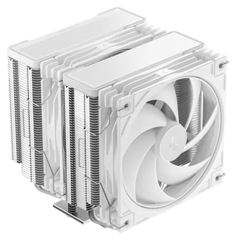 DEEPCOOL AG620 G2 WH bílá / chladič CPU / 2× 120mm PWM / 6× heatpipe / LGA1851 & AM5 / Hydro Bearing