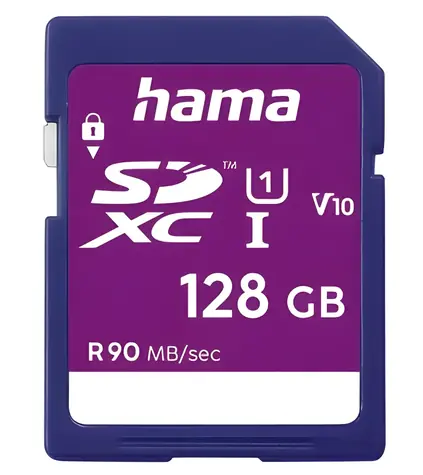 Hama SDXC 128 GB / Paměťová karta / Class 10 / UHS-I / až 80 MB/s / V10