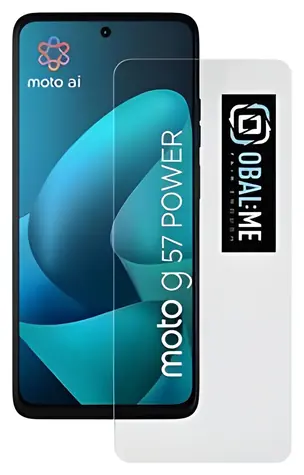 OBAL:ME Motorola G57 Power čirá / Tvrzené sklo / 2.5D