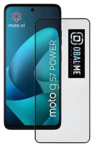 OBAL:ME 5D Tvrzené sklo pro Motorola G57 Power černá / Ochranné sklo