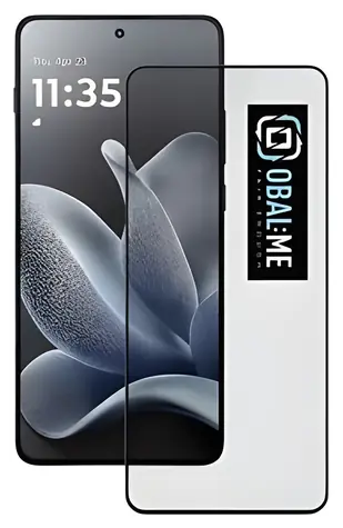 Obal:Me 5D Tvrzené Sklo pro Motorola Edge 70 černá / Ochranné sklo