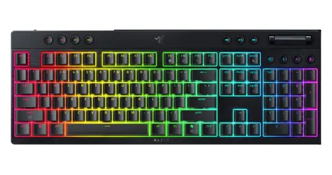 Razer BlackWidow V4 Low-profile Orange Switch černá / Bezdrátová herní klávesnice / HyperSpeed 2.4 GHz / mechanická / US
