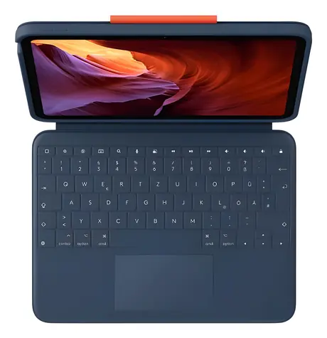 Logitech Rugged Combo 4 Touch modrá / Pouzdro s klávesnicí a trackpadem / Apple iPad 10. gen / Smart Connector