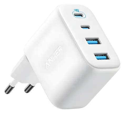Anker Zolo bílá / Nabíječka do sítě / 50W / 2x USB-C / 2x USB-A