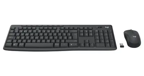 Logitech MK370 CH černá / Bezdrátová sada klávesnice a myši / CH verze / Bluetooth / Logi Bolt