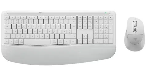 Logitech Desktop MK880 Signature Comfort Plus DE světle šedá / Bezdrátová sada klávesnice a myši / DE verze
