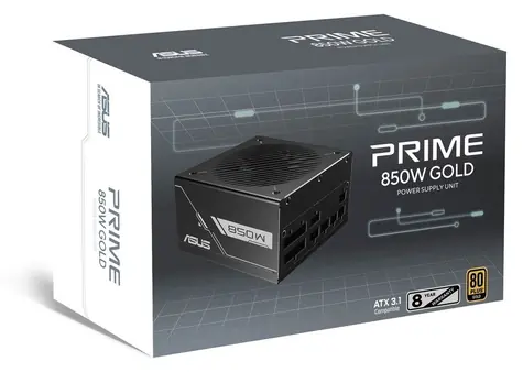 ASUS Prime 850G černá / ATX / 850W / 80 Plus Gold / modulární