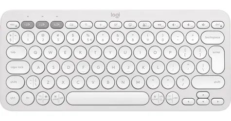 Logitech Pebble Keys 2 K380S Tonal White / Klávesnice / Bluetooth / DE layout