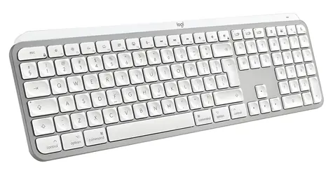 Logitech MX Keys S pro Mac světle šedá / Bezdrátová klávesnice / USB-C / BT / US layout