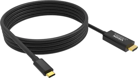 Vision Kabel USB-C - HDMI 2m černá / Adaptérový kabel / 8K UHD 7680 × 4320