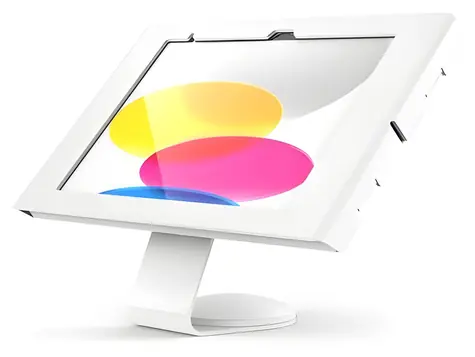 Compulocks Apex bílá / Nástěnný držák na tablet / přístup ke kameře a senzorům / hliník