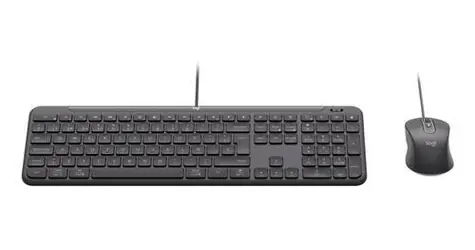 Logitech Signature Slim MK620 for Business grafitová / Drátová klávesnice s myší / USB-C / QWERTY US International