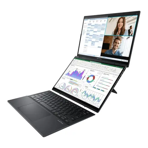 ASUS Zenbook Duo UX8406CA Inkwell šedá / Notebook / 2× 14